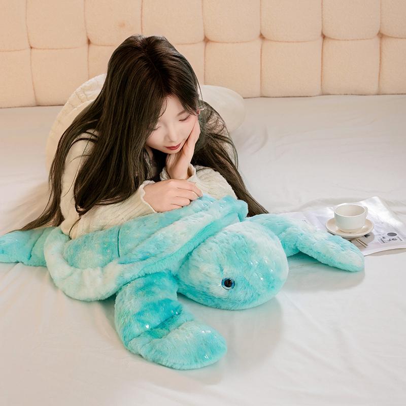 Turtle Doll Throw Pillow Give Girls Gift Tanabata New Cute Cartoon Turtle Plush Toy Colour Toy Birthday Toy Gift