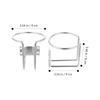 Iplusmile Drink Holder Cup Holder for Car Bottle Cage Easy Install Durable Stainless Steel Silver Set of 2