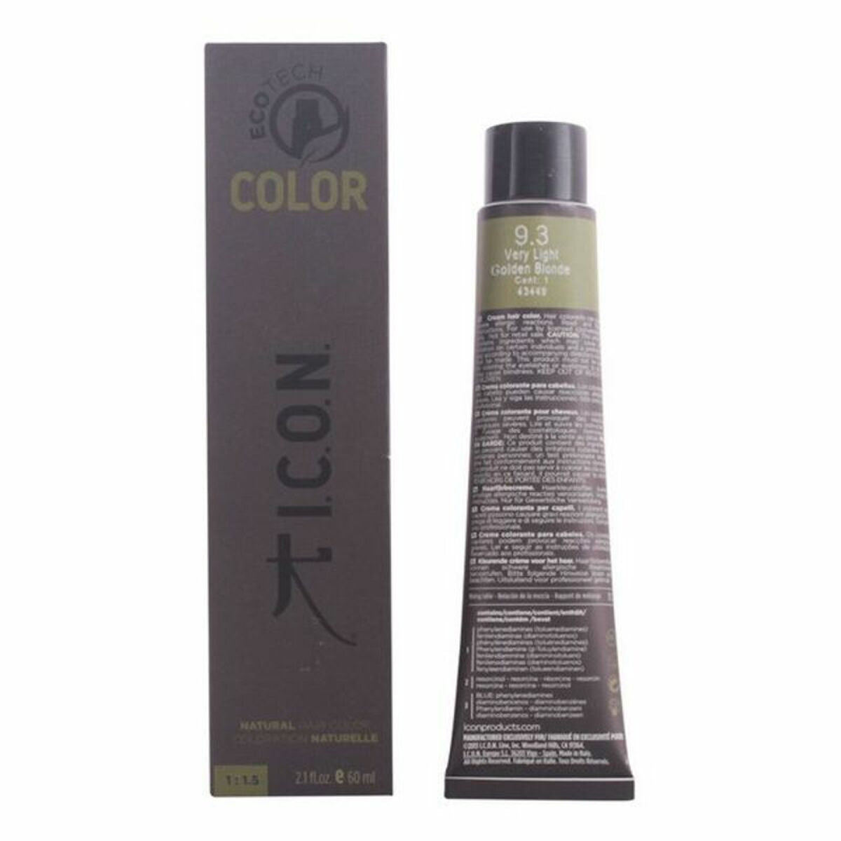 

Ecotech Color Natural Color Icon Permanent Dye. Ecotech Color Nº 9.0-rubio muy claro 60 ml