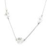 Altesse [L6105] - White 'Crystal' Silver Necklace