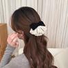 Wine Red Bowknot Spring Clip Cloth Lace Bow Hairpin Sweet Red Velvet Bow Hair Clip  Ponytail Holder
