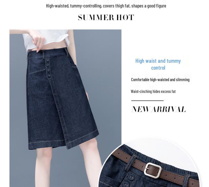 Women's High-Waisted Loose Denim Shorts: Trendy Summer Fashion