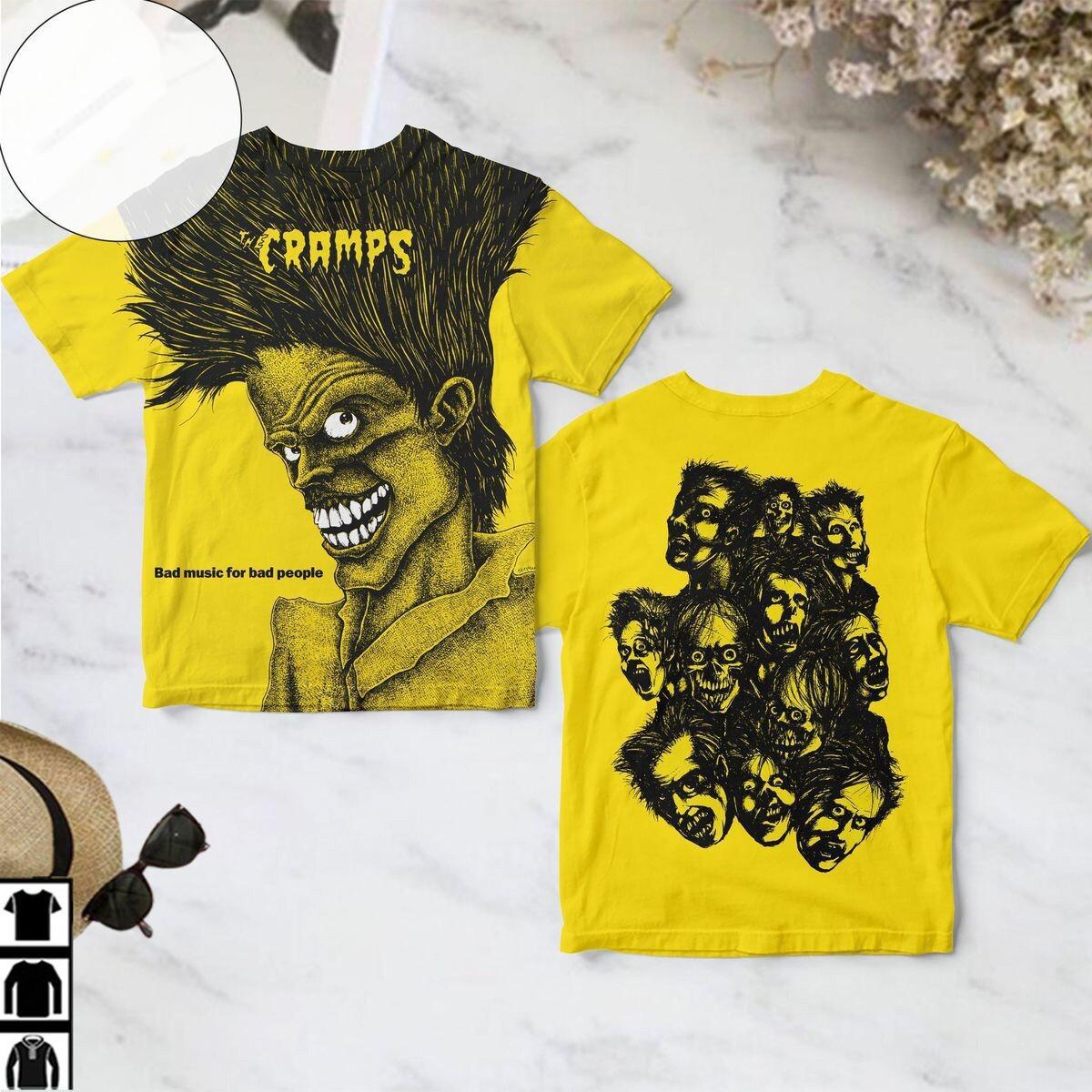The Cramps Bad Music For Bad People 3D T Shirt TU454 XXL