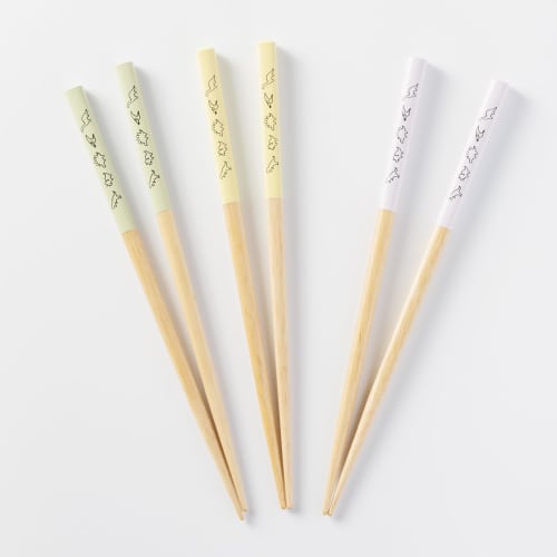 Sunny Life Design Wakasa Lacquer Chopsticks for Kids, Dishwasher Safe, Natural Wood, 18cm, DINO Design, Green, Made In Japan, Product Number 146927