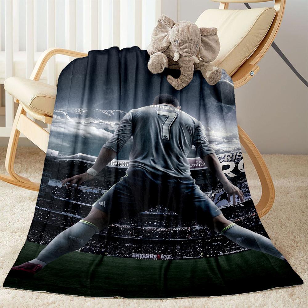 Football Player Action Blanket Soft & Cozy Great for Couch Office Chair for All Seasons Warmthful Decor Best Holiday Gift for Friends Family