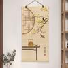 Chinese Bamboo Curtain Hanging Painting Bamboo Scroll Decorative Painting Hanging Paintings on The Entrance Wall Home Decoration