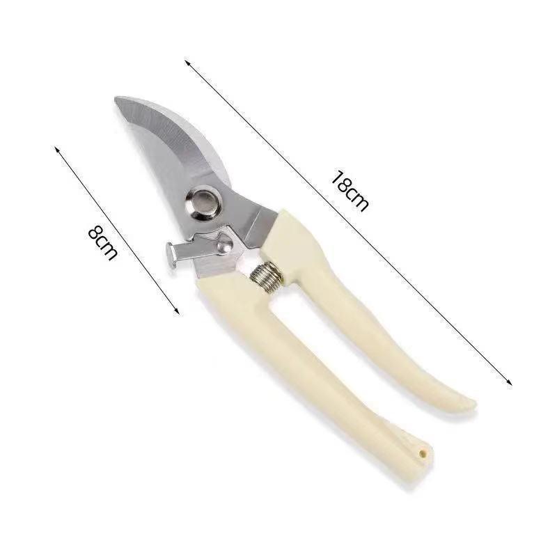 Multi-Functional Stainless Steel Pruning Shears: Orchard & Garden Tool for Tree Branches and Fruits.