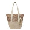 Summer Grass Woven Bag Women's 2025 New Fashion Large-capacity Commuter Tote Bag Seaside Vacation Beach Bag