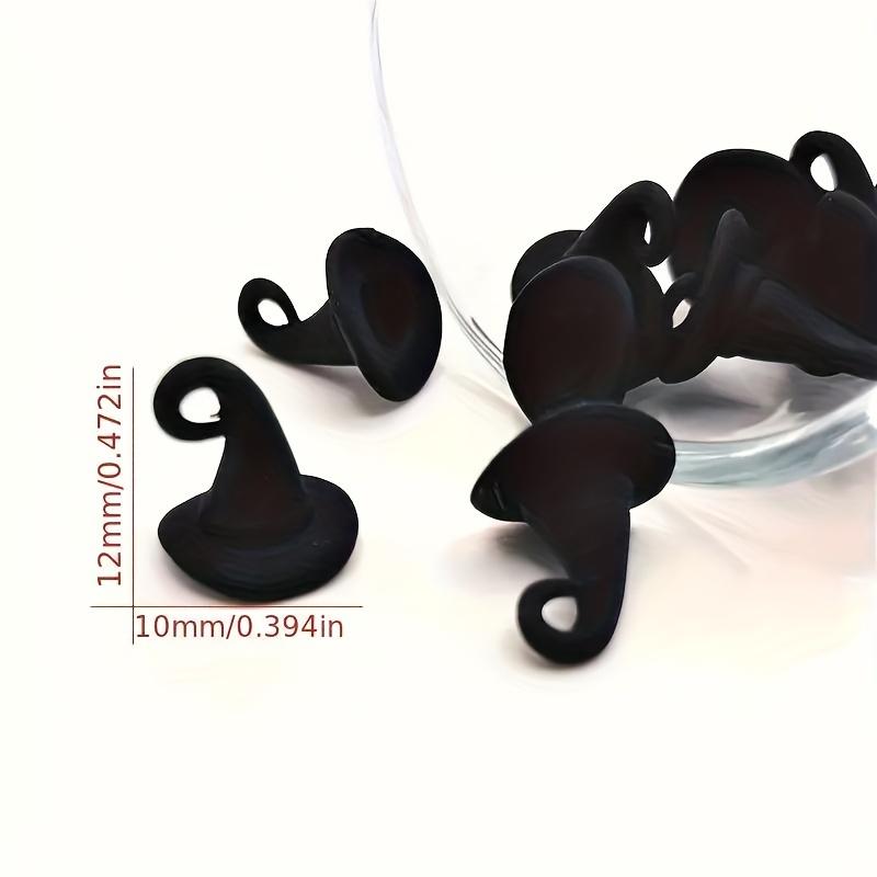 Alloy Witch Hat Charms, Black Wizard Hat Pendants for DIY Jewelry Making, Halloween Keychain Accessories and Decorative Beads