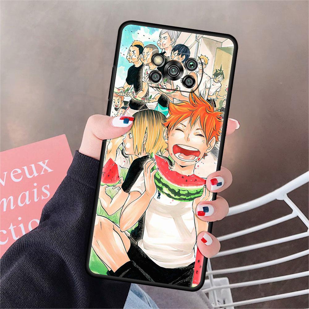 

Чехол для Xiaomi Mi Poco X3 NFC X4 Pro F3 F4 GT M4 M3 F1 C40 11 Lite 11T Мягкий силиконовый чехол для телефона Хайкю!! Аниме Сумка-ракушка Mi 11T