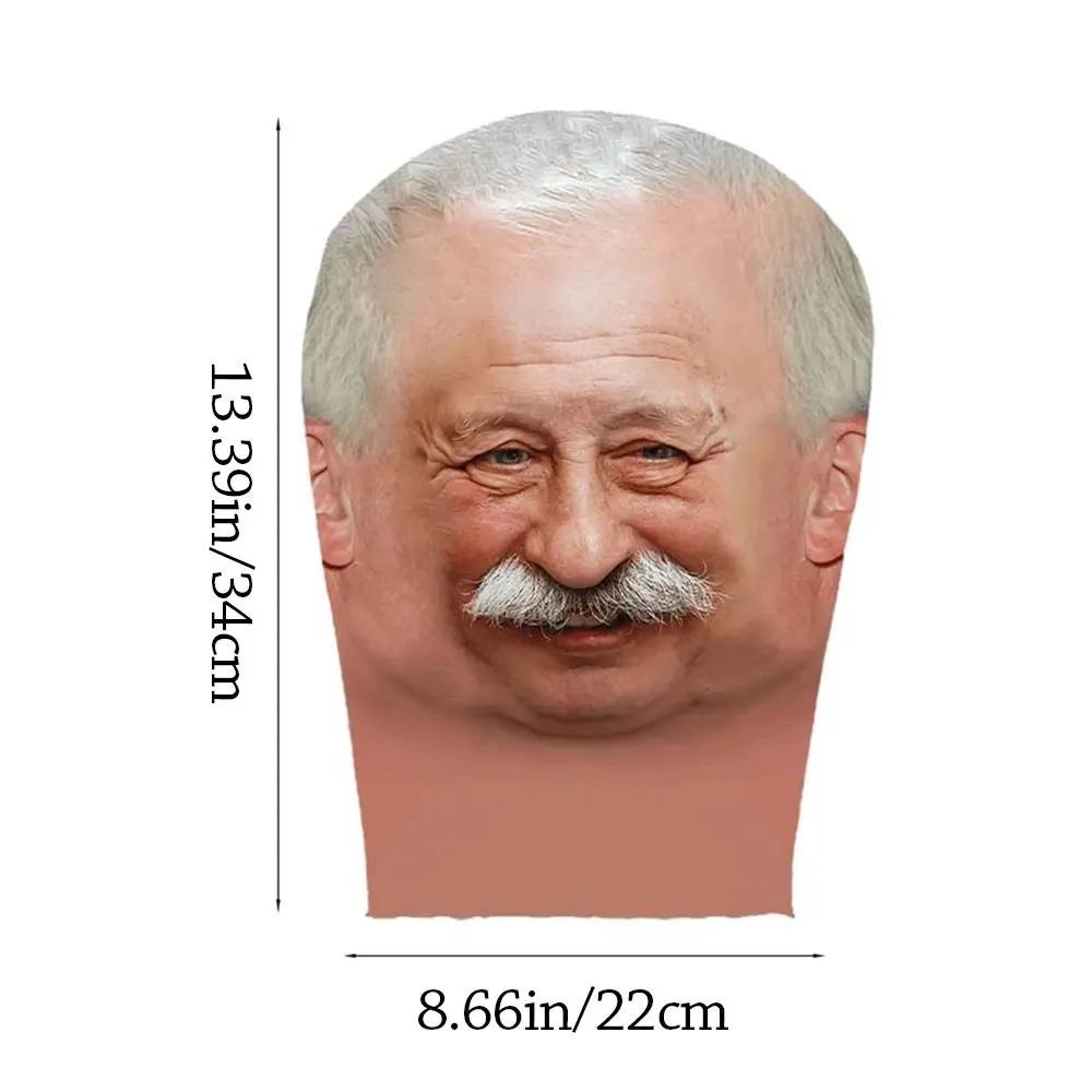 Trendy Double-sided Printing 3D Full Face Mask Sunscreen Headgear Elastic Mesh Mask Funny Celebrity Face Riding Scarf