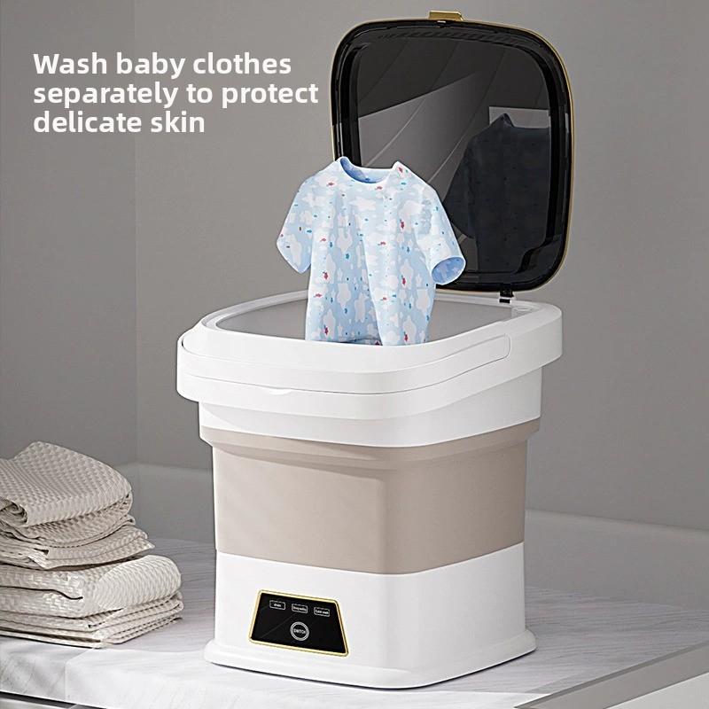 Mini-Waschmaschine, faltbar, tragbar, für Unterwäsche und Socken, ideal für Reisen und Zuhause