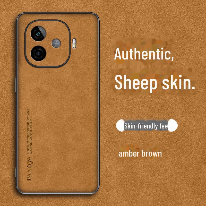 iQOO Z9 Turbo+ Sheepskin Leather Case - Protective, Business-Grade Lambskin Cover