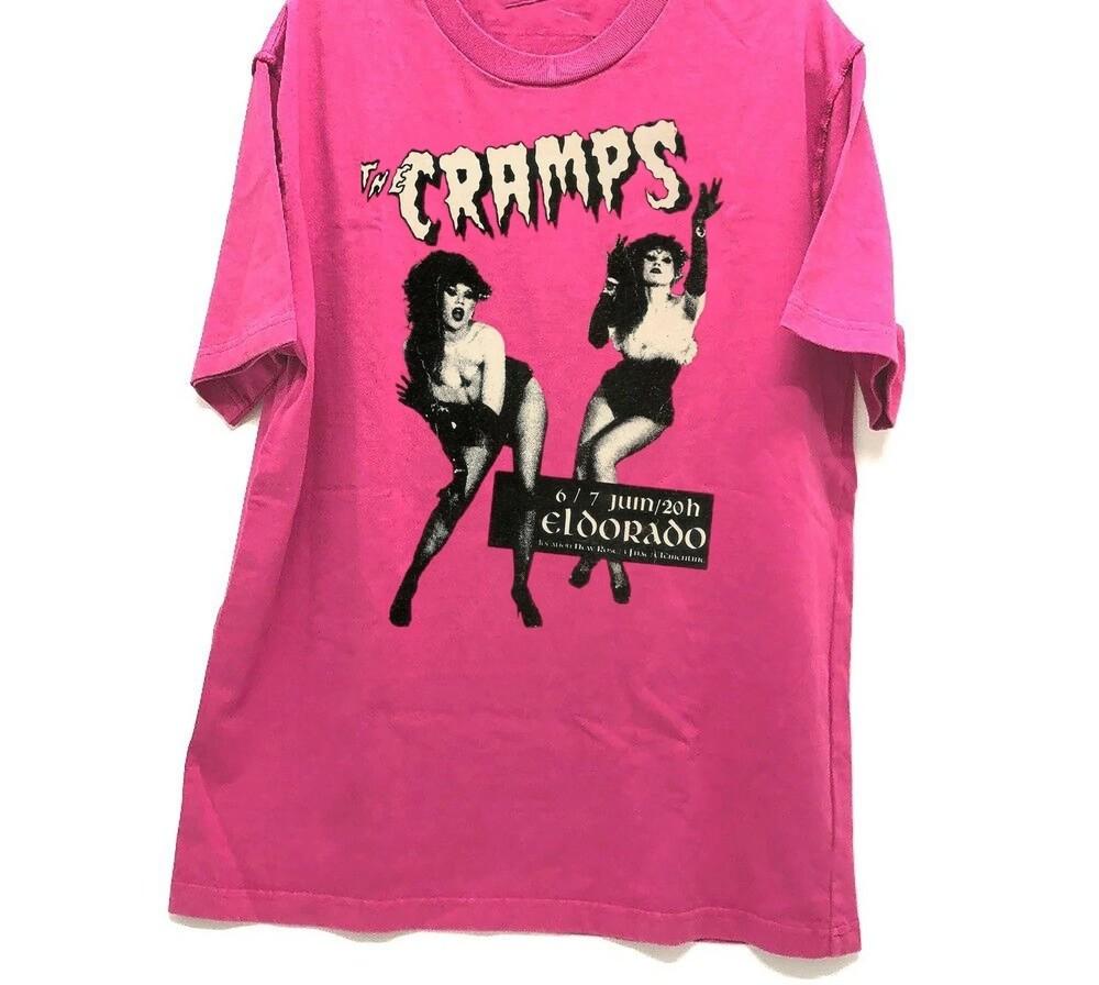 

Hot THE CRAMPS Band In Concert Eldorado Pink S to 5XL Tee Shirt BB826 Unisex T-Shirt XXXL
