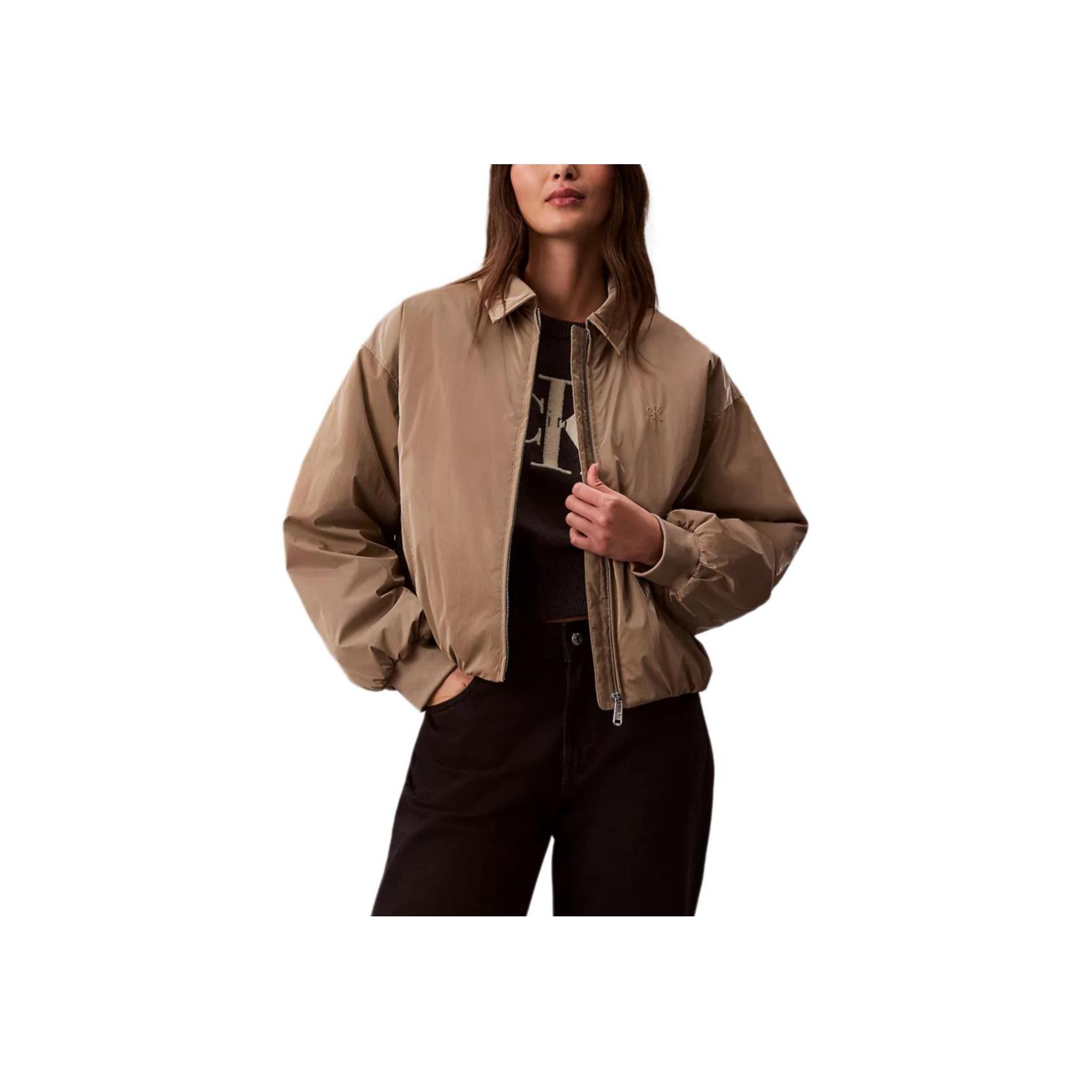 Calvin Klein Pilot Casual Loose Fit Drop Shoulder Long Sleeve Jacket Women jackets 47E508G-VFU M