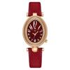Fashion Trend Ankola Red Belt Watch Niche High-End Red Quartz Women'S Watch Retro Simple Watch