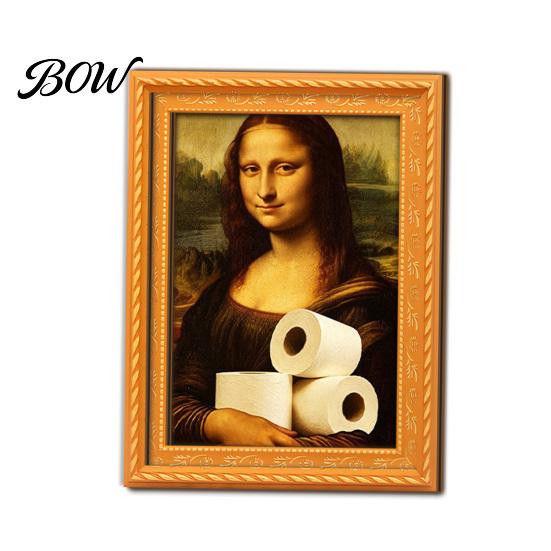 Modern Office Storage Decor Funny Small Wooden Fridge Magnet Picture Frame, Vintage Oil Painting Pattern Soft Magnetic Art Display Refrigerator Locker