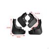 4Pcs Car Mudguard Easy to Install Accessories Professional Muds Flaps for Yuan Plus