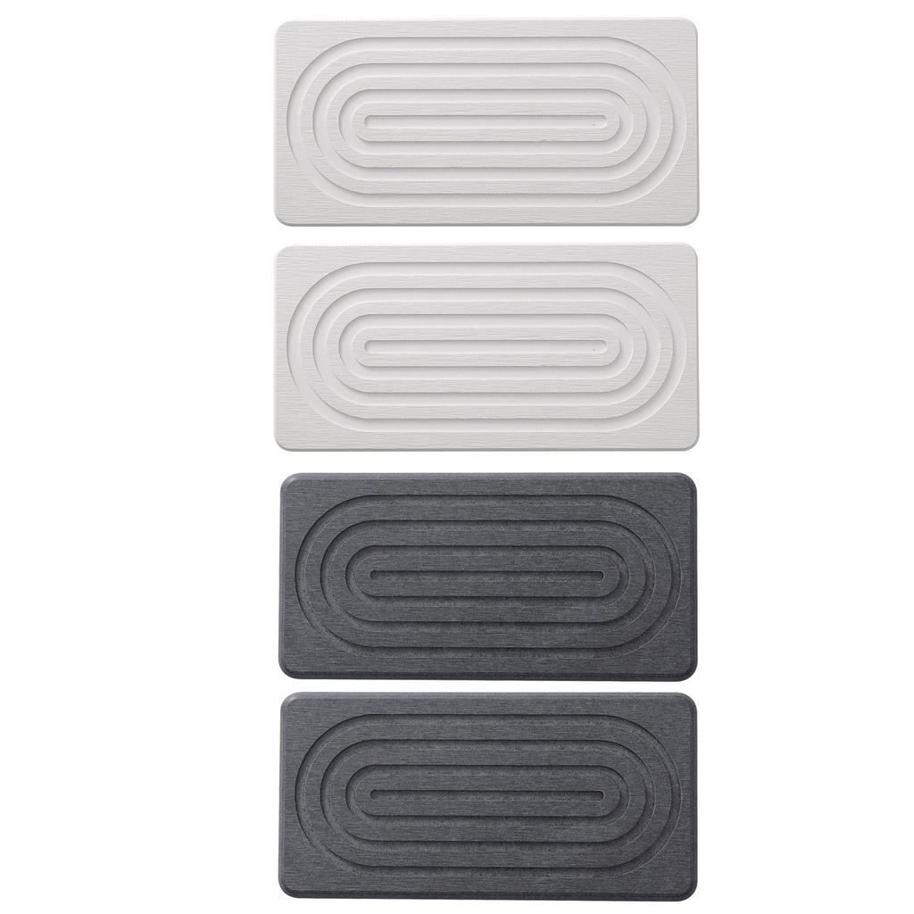 Natural Water Absorbing Soap Dish Set High Absorption Fast Drying Mat For Makeup And Wet Items Liquid Soap Or Cosmetics
