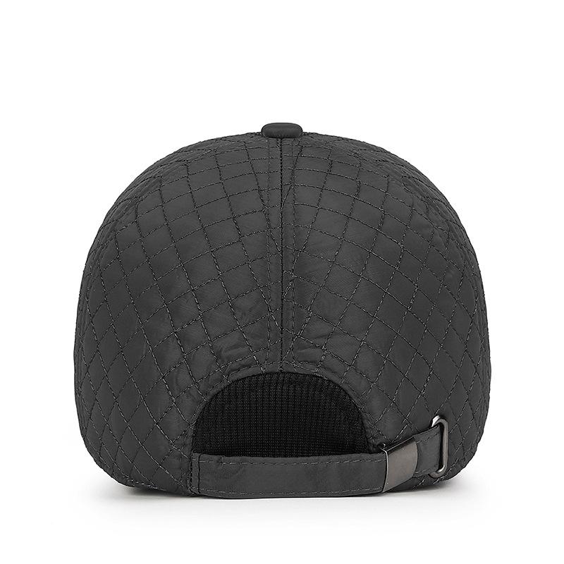 Men's Winter Thick Baseball Cap Embroidered Coldproof Ear Protectors Outdoor Warm Cap