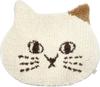 Daikai Nyafunyafu Cat Chair Pad Ivory X 74107 Die-cut W38.5 H33.5cm