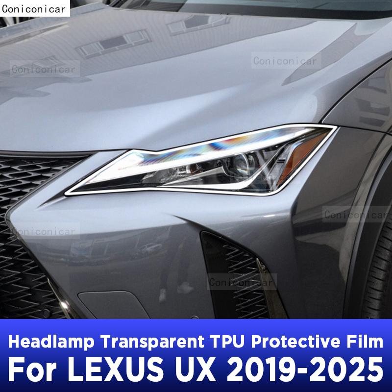 Przezroczysta folia ochronna na reflektory samochodowe, odporna na zarysowania, naklejki TPU do LEXUS UX -2025 2024 Akcesoria