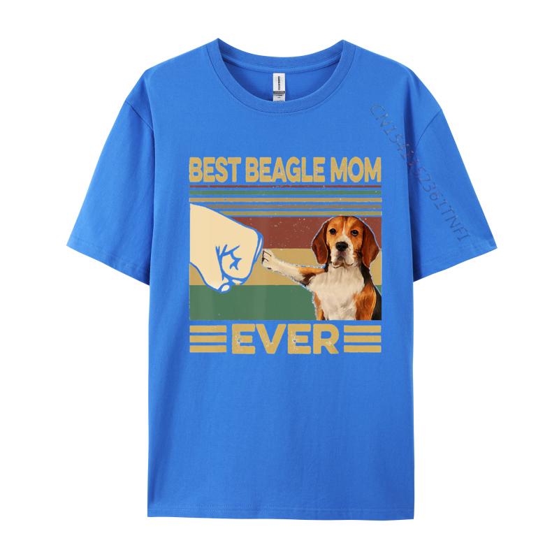 Best Beagle Mom Ever Tshirt Cotton Mens T Shirts Tops Tees Retro Printed Hot Sale Top Quality 3xl Men Clothing