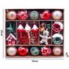 45PCS Gingerbread People Christmas Gingerbread Man European Style Plastics Christmas Tree Ornament DIY Painted Ball Multicolor