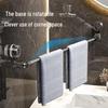 Zelfklevende telescopische handdoekstang zonder boren – Sterke wandmontage badkamer opbergstang voor handdoeken