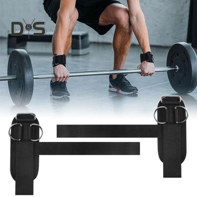 2 Adet D Halkalı Ağırlık Kaldırma Kayışları Ağır Hizmet Tipi Kablo Makineleri Ekleri Bilek Kayışları Erkek Kadın Spor Salonu Egzersizi Çekme Deadlift Kaldırma Kayışları