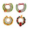 Knitted Cat Collar Handmade Cat Winter Scarf Bib Neckwear Adjustable for Outdoor Halloween Holiday Birthday Theme Party Walking