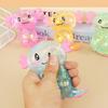 4 Stück Axolotl Squishy Spielzeug Fidgets Spielzeug Hohe Elastizität Gummi Sensorische Gadgets für Kinder Erwachsene Geschenk Geburtstagsparty