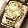 Stainless Steel Watch for Men with Large Dial Quartz Men Watches Fashionable Luxury Business Watches for Men Watches