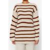 Schwarzer gestreifter Thessaloniki Strickpullover Tctaw24ak00000