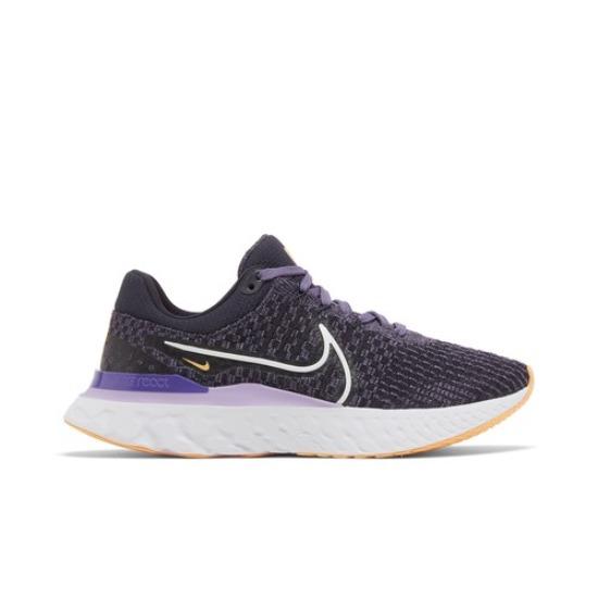 Nike Damskie React Infinity Run Flyknit 3 Cave Purple Orange DD3024-502