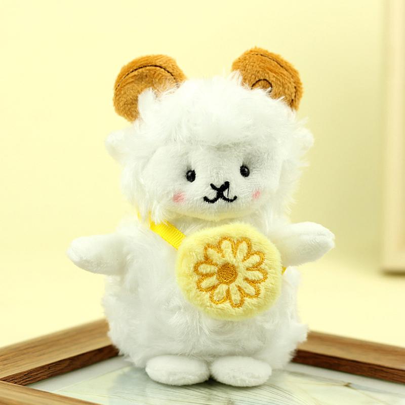 

1 шт. Милий маленький флісовий брелок-підвіска для жінок та дівчат, мультяшна плюшева лялька, шарм для рюкзака, брелок, подарунок для дівчат жовтий