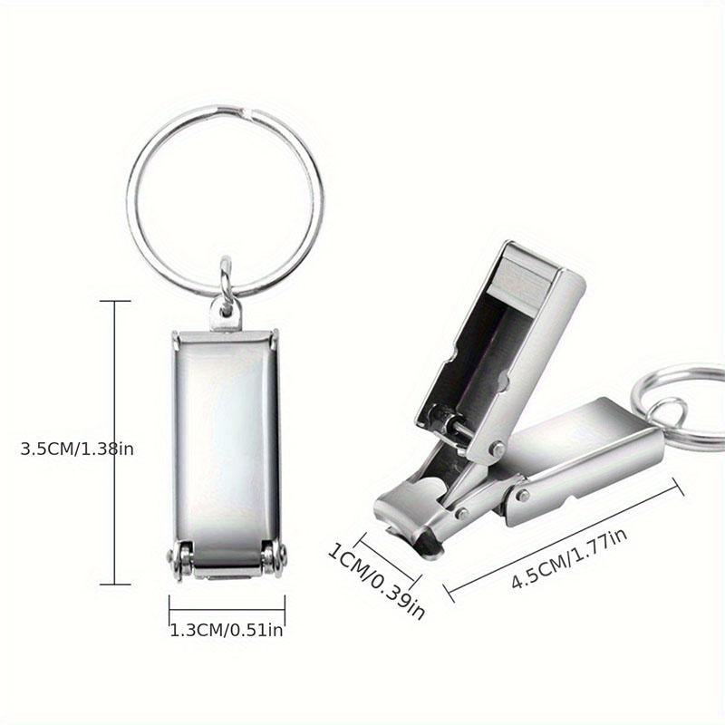Mini Klíčenka na nehty, Malé Skládací Přenosné Cestovní Velikosti Nůžky na nehty Klíčenka pro Muže Ženy Unisex, Kompaktní Kapesní Skládací
