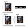 Filtering Curtains Excluding Rods Non Movable Without Batteries Sunrise Ocean View Use Bedrooms Living Curtain Set Of 2 Made Polyester Washable