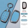 Zinc Alloy Leather Car Key Case Cover Fob Holder for Hyundai Tucson Santa Fe Rena Sonata Elantra Creta Ix35 Ix45 I10 I30 I40