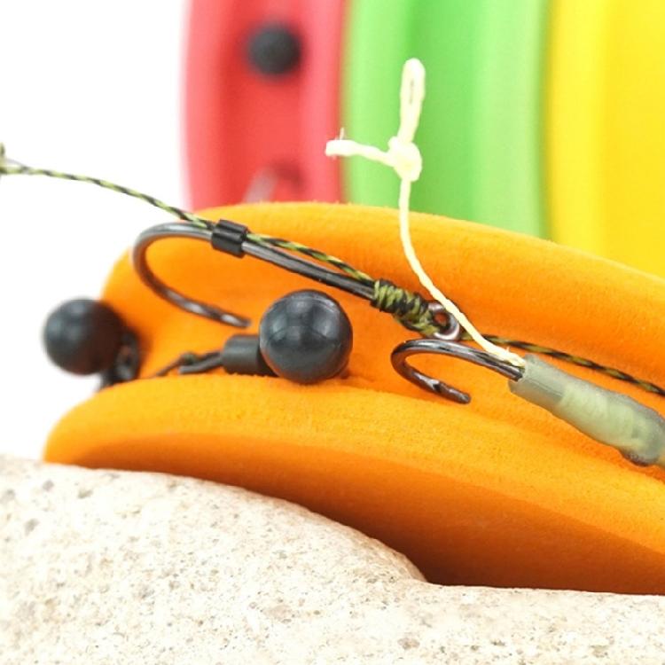 10pcs Foam Spools Fishing Snell Leader Rigs Foam Spool Hook Rigs Holder Line Leader Wire Winding Line Board Line Holder