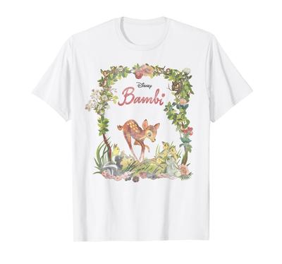 Disney Bambi Floral Portrait T-Shirt