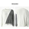 Women S Loose Fit Striped Color Block Long Sleeve Round Neck Knit Sweater
