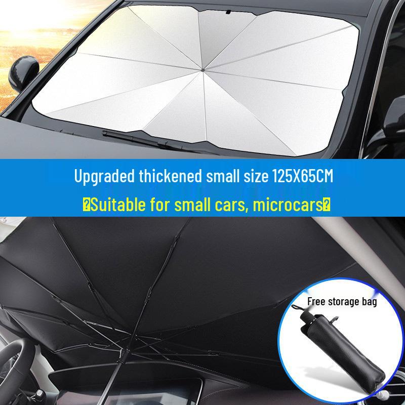 Car Sunshade - Front Windshield Heat Protection & Insulation, Telescopic Folding Design