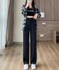 Women's High-Waist Black Wide-Leg Pants - 2024 Spring/Summer Collection