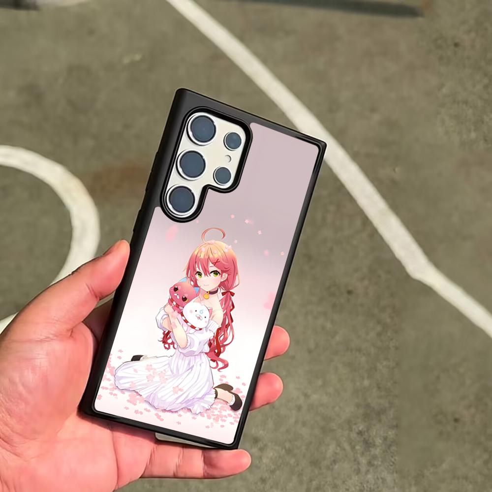 Pink S-Sakura M-Miko Phone Case For SAMSUNG Galaxy S26 S25 S24 S23 S22 S21 S20 FE Plus Ultra Cover