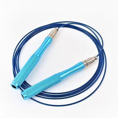 WEZHO Stahlseil Speed-Seilspringen mit Aluminiumgriff CN-Stecker (Adapter enthalten)