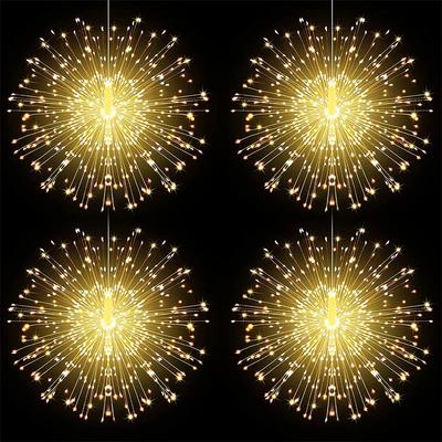 5 IN1 Stecker Feuerwerkslicht Wasserdicht Party Hängendes Sternenlicht Weihnachtsguirlande Lichterkette Mit Fernbedienung