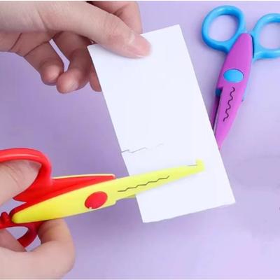 Handgemachtes Fotoalbum und Fotosammlung Schere, Kindersicherheit Spitzenschere, Lustige Schere für Kindergärten, Fotoschere