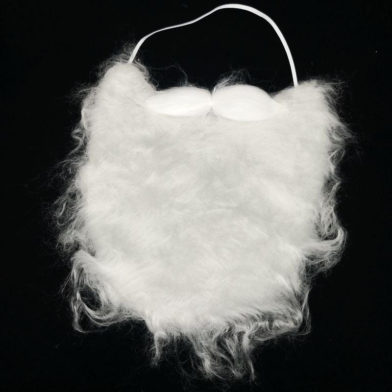 Santa Claus White Beard & Moustache Christmas Decoration Prop