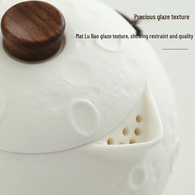 HLB Travel Ceramic Tea Set (1 Pot, 3 Cups)